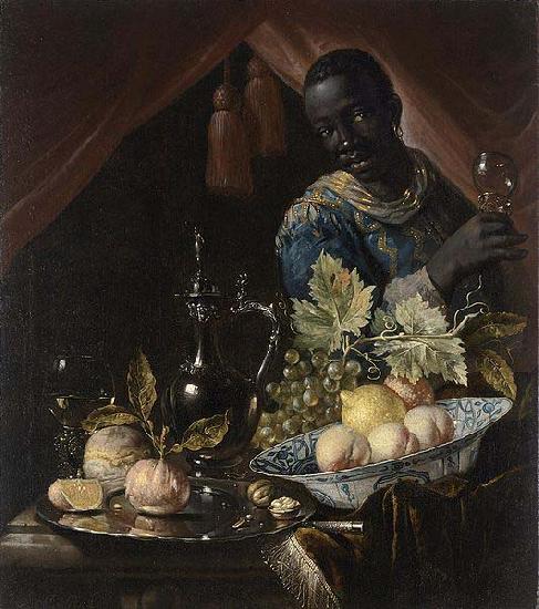 Juriaen van Streeck Still life with peaches and a lemon
